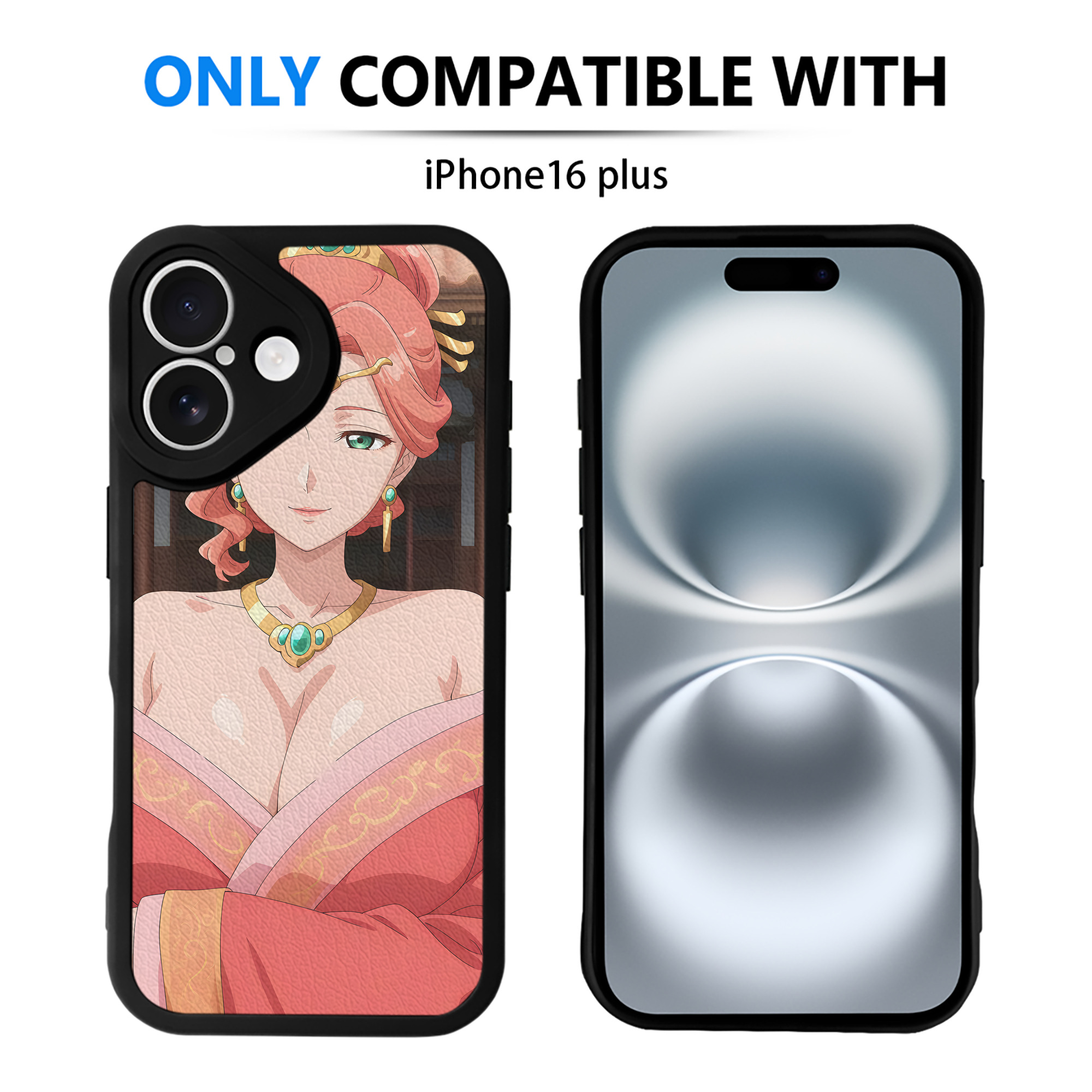 （画像用） 薬屋のひとりごと The Apothecary Diaries 【iPhone 16シリーズ対応】シリコンスマホケース（レザー調） 材質：シリコン